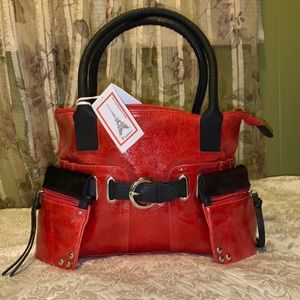 - - - Cleo & Patek Paris France genuine Leather Crossbody Messanger…